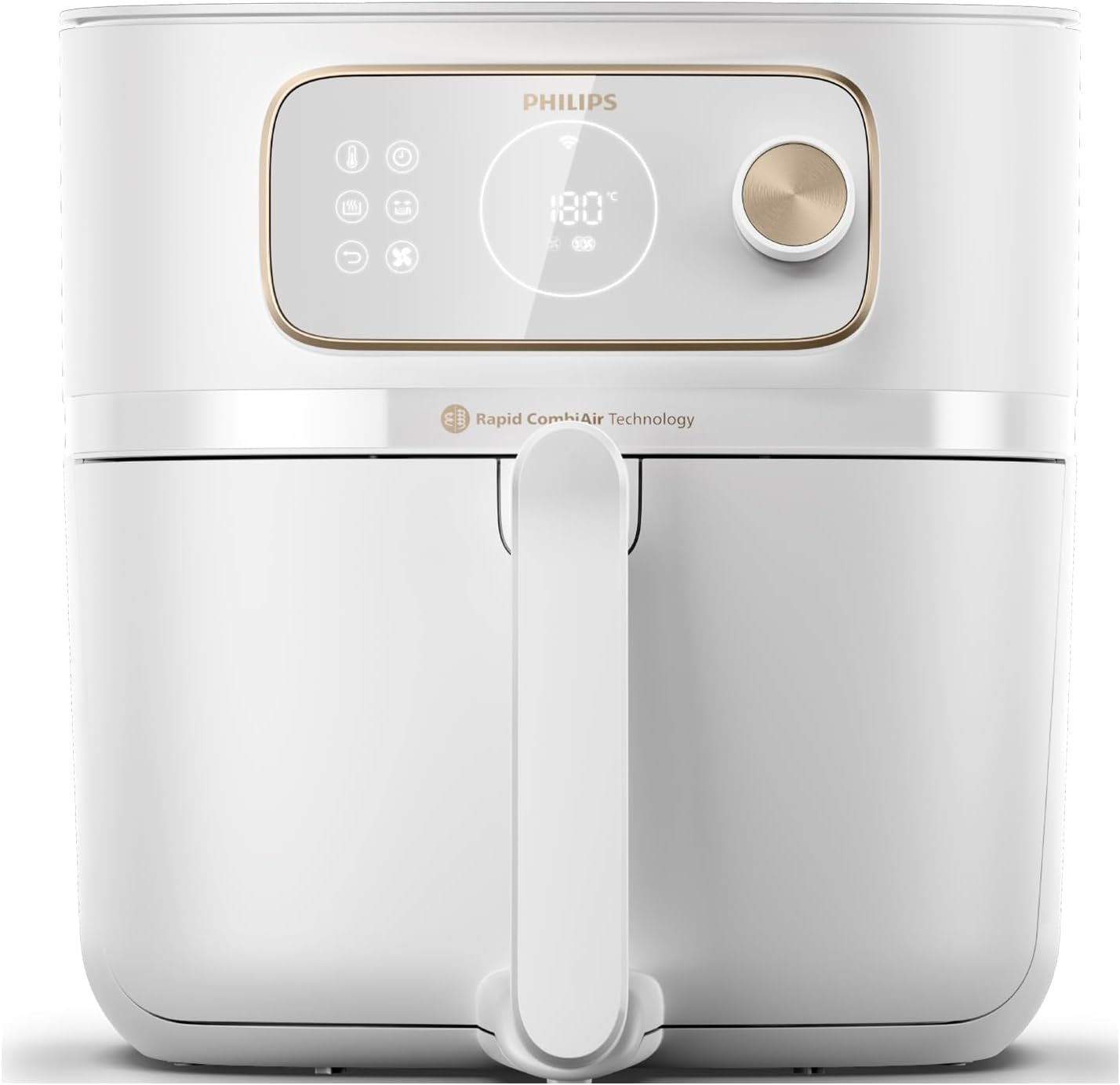 Philips 3000Er Airfryer XL - Rapid Air-technologie, frituren met tot 90% minder vet, inhoud 1,2 kg, 6,2 liter, touchscreen Apparaten Naty Shop Weiß Draadloze verbinding met autocook 8,3 L