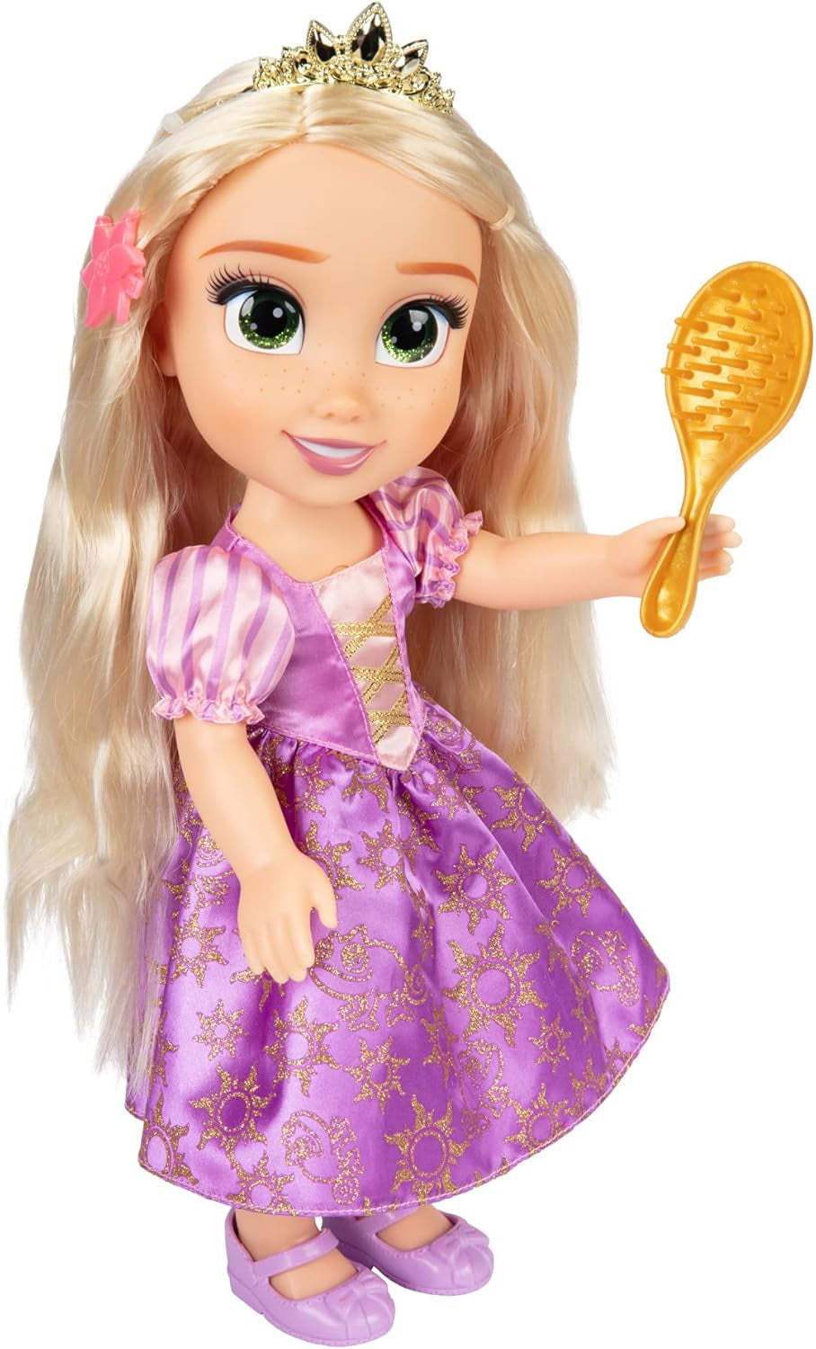Disney Princess Rapunzel 35 cm zingende pop, zingt 'I See The Light', inclusief accessoires voor meer plezier, perfect voor meisjes vanaf 3 jaar, paars