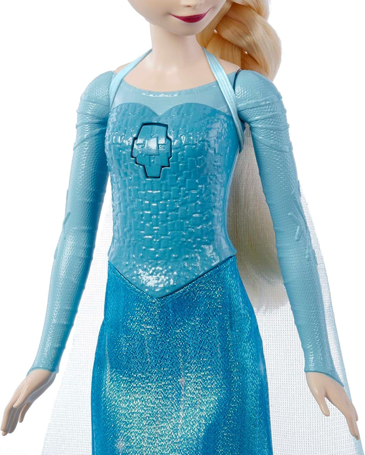 Mattel Toys Disney Frozen Elsa zingende pop in iconische outfit, zingt "Let It Go" uit de Disney-film in het Engels, Frans, Duits, Italiaans, JDL58