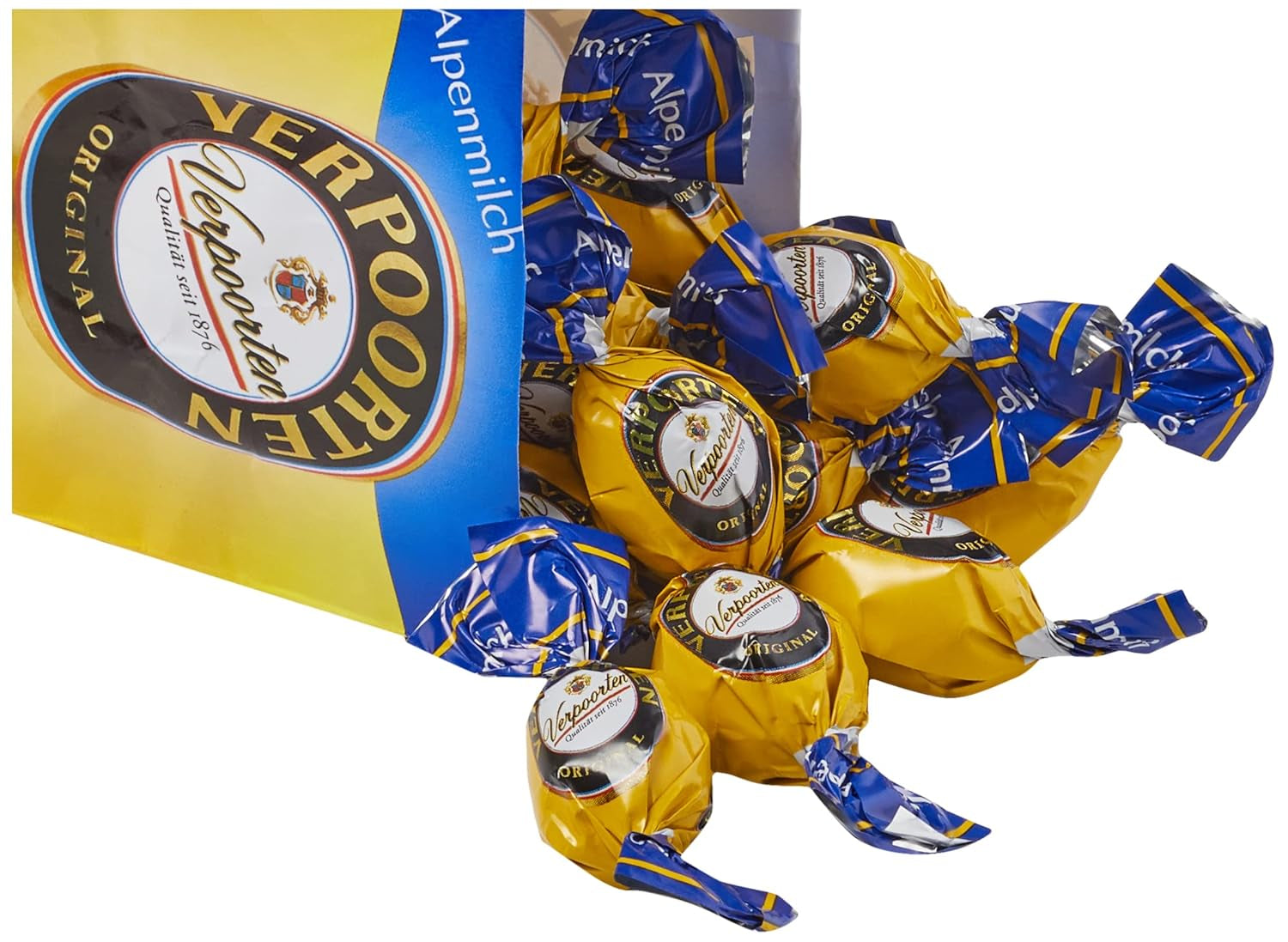 RCP Verpoorten Minis, Advocaattruffels, Alpenmelkchocolade, Vloeibare vulling, Bevat alcohol, Geweldig cadeau, 110 g (Pak van 2)