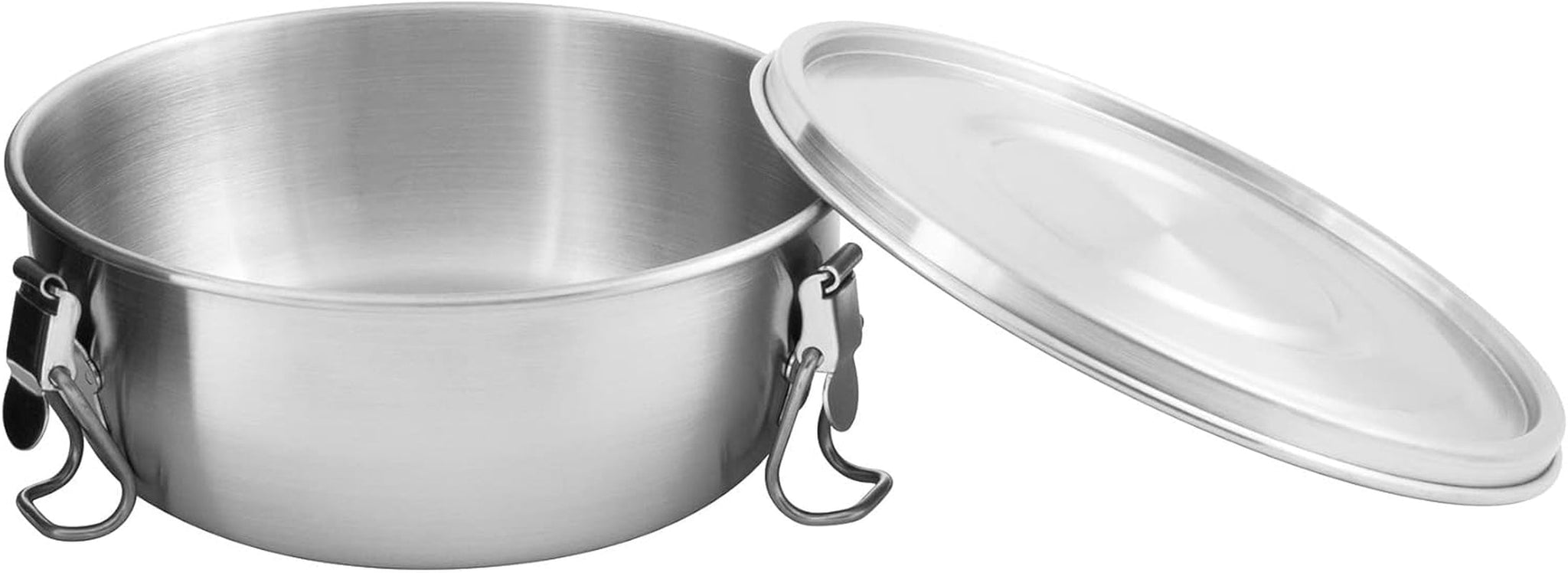 Tatonka Food Bowl - Roestvrijstalen voedselcontainer / kom - Met deksel, bevestigingsclips en volumeschaalverdeling - 0,5L / 0,75L / 1L volume Voedselbewaardozen Naty Shop 0,5 liter