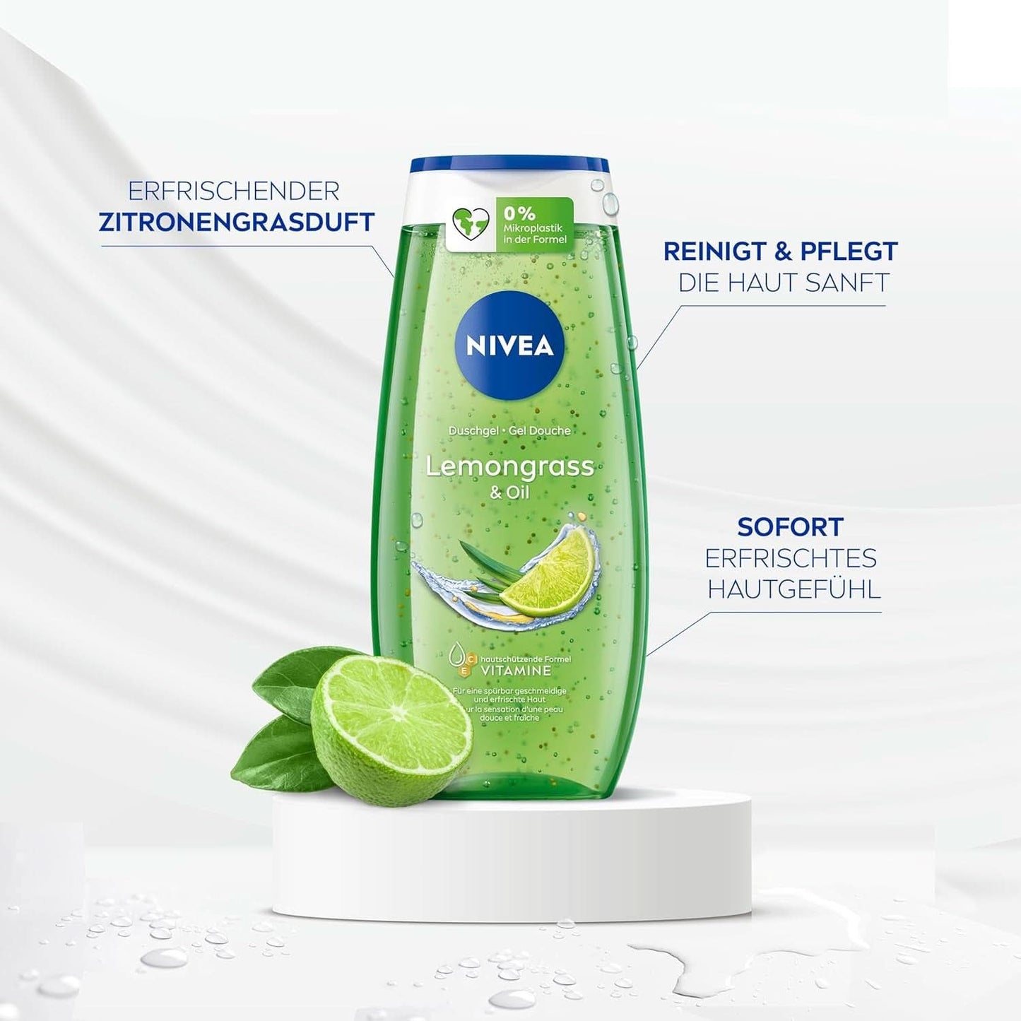NIVEA Citroengras En Olie douchegel, 250 ml Douche en bad Naty Shop