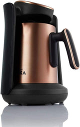 Arzum Okka Minio Turks koffiezetapparaat, Moka, 1-4 kopjes, 300 ml roestvrijstalen pot, morsbescherming, slim zetsysteem, wasbare pot, 480 W, koper