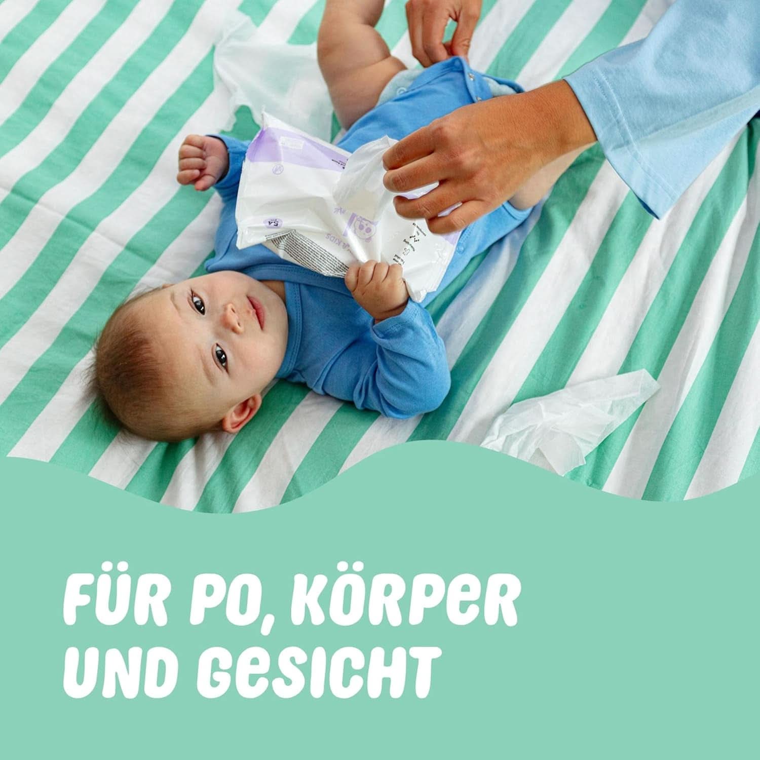 Naïf Plastikfreie Feuchttücher 864 Stück (16Er X 54 Feuchttücher) - Pflege Für Babypo, Körper Und Gesicht - 99% Aus Wasser - 0% Parfum en Alkohol - Nachhaltige Feuchttücherbox Eukalyptus Sensitiv Naty Shop