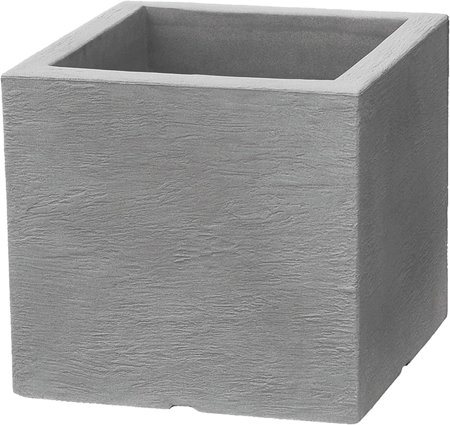 Dehner Palermo pot, ca. 40 x 40 x 33 cm, kunststof, grijs