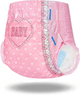 Bedrukte luiers voor volwassenen, 5500-5800 ml, 2 stuks - Blozende baby (M)