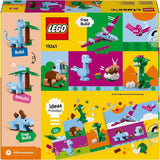 LEGO Classic Creatieve dinosaurussen bouwset met diermodellen en figuren gemaakt van stenen, fantasierijke speelervaring, cadeau voor jongens en meisjes vanaf 5 jaar oud, inclusief T.Rex en Triceratops 11041 Bouwsets Besuche den LEGO-Store