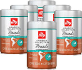 ILLY 6 dozen koffiebonen, elk 250 gram, Arabica Selection, Brazilië, Cerrado Mineiro certificaat, Regenagri