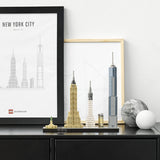 LEGO Architecture New York City Set, Skyline-modelset met World Trade Center en Vrijheidsbeeld, knutselwerkjes voor volwassenen, huis- en kantoordecoratie, cadeaus voor vrouwen en mannen 21028 Bouwsets Besuche in LEGO-Store