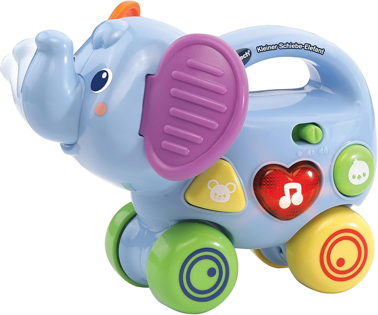 Vtech Baby Little Pushing Elephant - Interactief duw- en speelspeelgoed - Met liedjes, melodieën, zinnen en geluiden - Voor kinderen van 6-36 maanden Bebe Naty Shop Toys Standaard titel