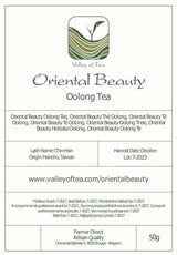 Oriental Beauty Taiwan Oolong thee - Dongfang Meiren Taiwanese thee - Wu Long White Tips of Blue Tea Wu Long Tea Oosterse blauwe thee Blauwe thee Olong thee Olong thee Biologische Oolong thee Olong thee