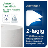 Toiletpapier Tork Jumbo Wit T1, Advanced, 2 lagen, 6 × 380 M, 472118