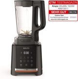 Krups Highspeed - Standmixer Infinymix KB9158 | 1600 W | 5 automatische programma's + handmatige installatie | Tritanbehalter | Incl. Herzeftiefstal | Smoothies, shakes, gemalen ijs | Schwarz Kitchen Naty-winkel
