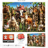 Educa - Puzzel van 500 stukjes voor volwassenen | Stoute boerderijdieren. Afmetingen: 48 X 34 cm. Inclusief Fixpuzzel puzzellijm. 11 jaar lang (19905) Puzzle Naty Shop