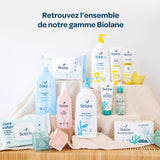 BIOLANE - Pak van 12 - Babydoekjes met toiletmelk - Baby's - 864 Babydoekjes - Reinigt en hydrateert - Voor de gevoelige huid - 98% natuurlijke oorsprong - Vanaf de geboorte