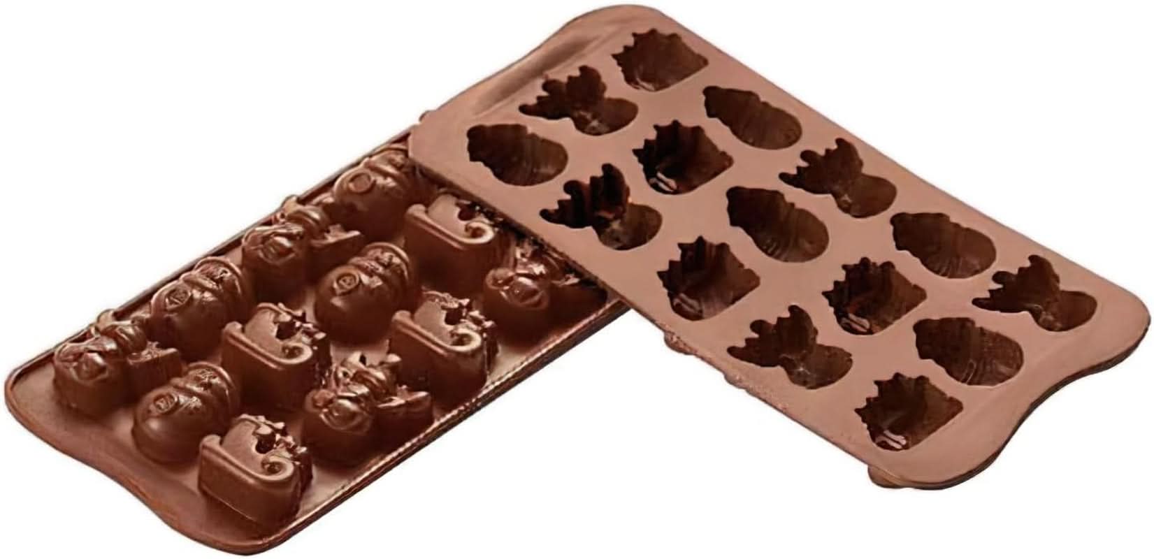 Silikomart 199194, voor chocoladepralines, wintermotief Keuken Naty Shop Winter