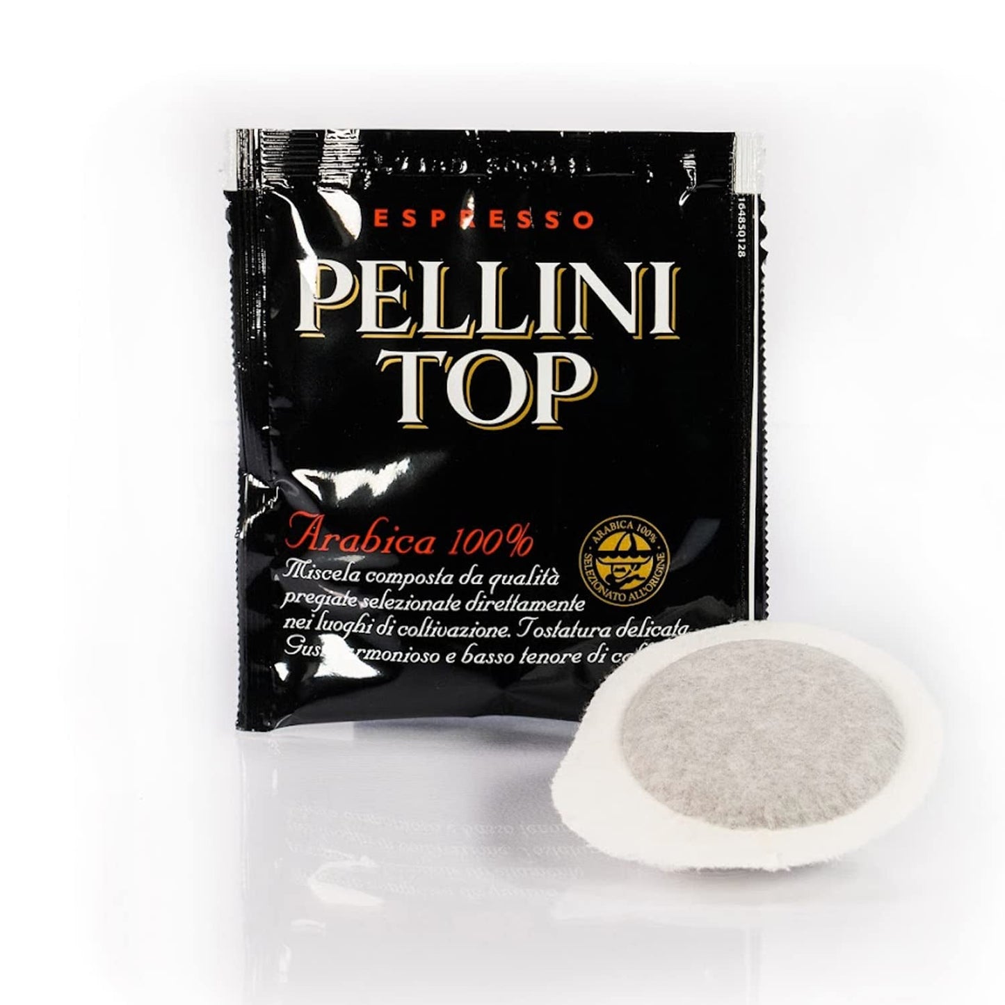 Pellini Caffè, Espresso Pellini Top 100% Arabica - 6 Packungen met 18 Pads (6x126 g, totaal 108 Pads)