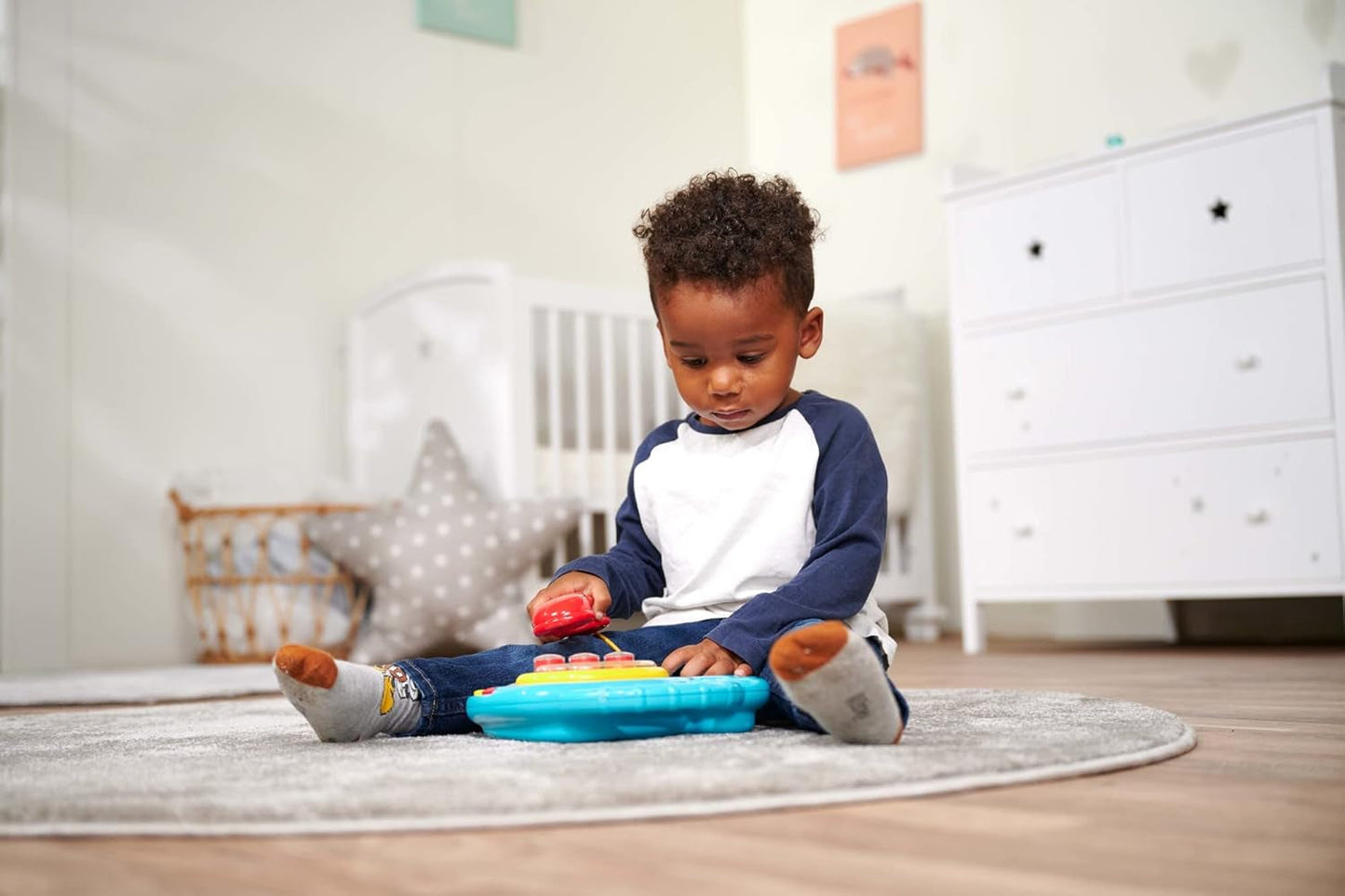 Simba 104010016 - ABC-kleurentelefoon, babyspeelgoed, draaibaar beeldscherm, liedje, speeltelefoon, leertelefoon, met verschillende geluiden, 20 cm, motoriek, voor peuters, vanaf 6 maanden Babyspeelgoed Naty Shop