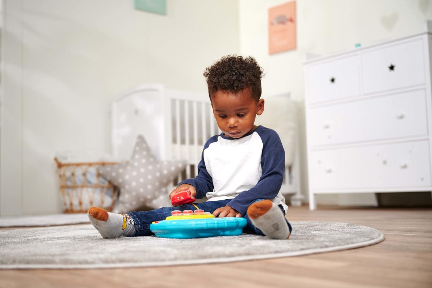 Simba 104010016 - ABC-kleurentelefoon, babyspeelgoed, draaibaar beeldscherm, liedje, speeltelefoon, leertelefoon, met verschillende geluiden, 20 cm, motoriek, voor peuters, vanaf 6 maanden Babyspeelgoed Naty Shop