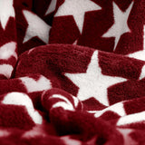 Celinatex donzige deken 150 X 200 Cm Bordeaux deken bank zachte deken sterren Microvezel Fleece Oeko-Tex Moonlight Bedden en dekbedden Besuche den CelinaTex-Store