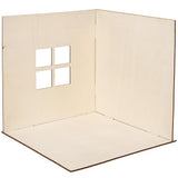 Baker Ross FN255 mini houten poppenhuispakket - 1-delig poppenhuispakket voor kinderen DIY-knutselpakket
