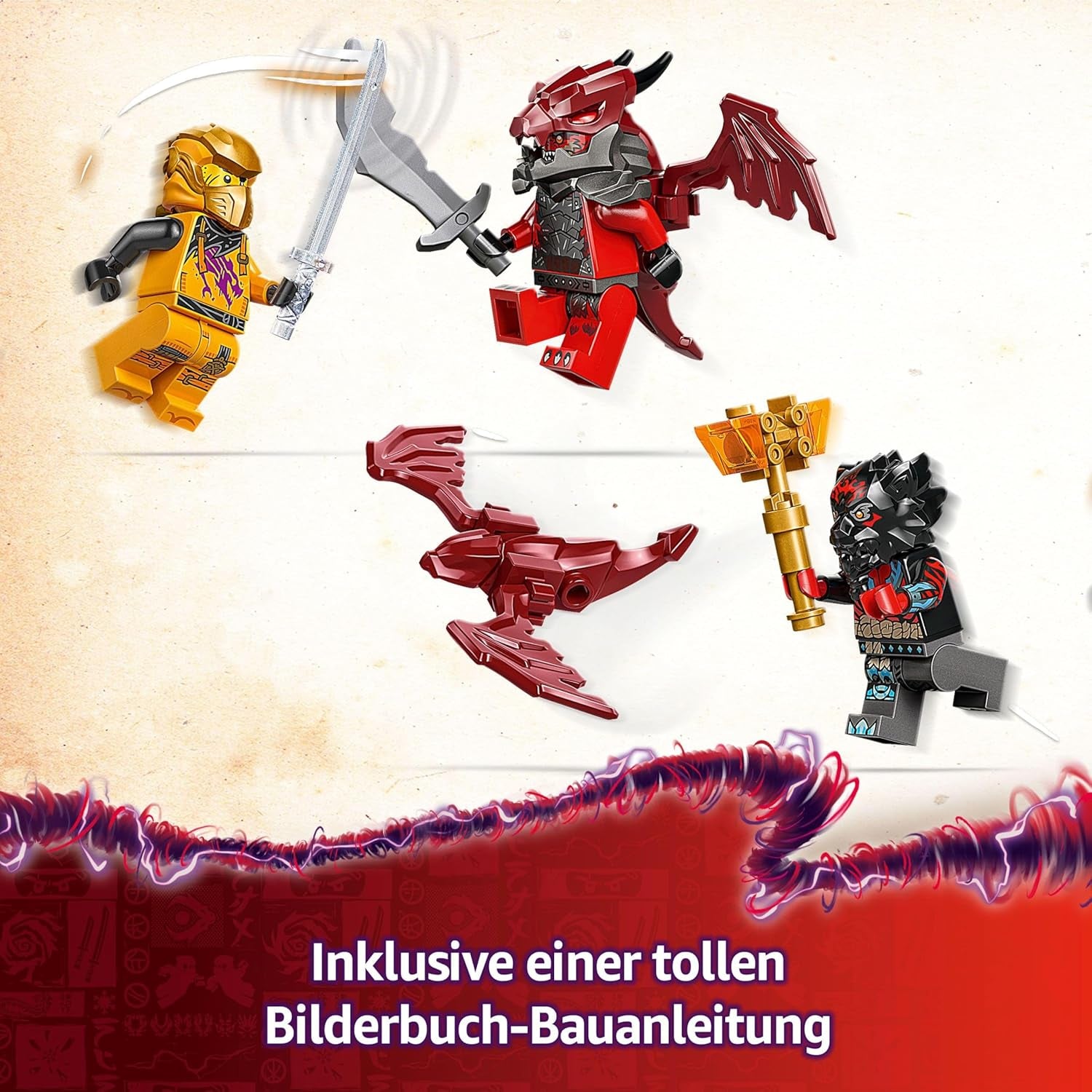 Ras en Arin's LEGO NINJAGO Super Storm Flyer - Speelgoed met drone, schieters, messen en motoren - Incl. 3 Ninja rollenspel-minifiguren - bouwset voor jongens en meisjes vanaf 8 jaar 71833 Bouwsets Besuche in LEGO-Store