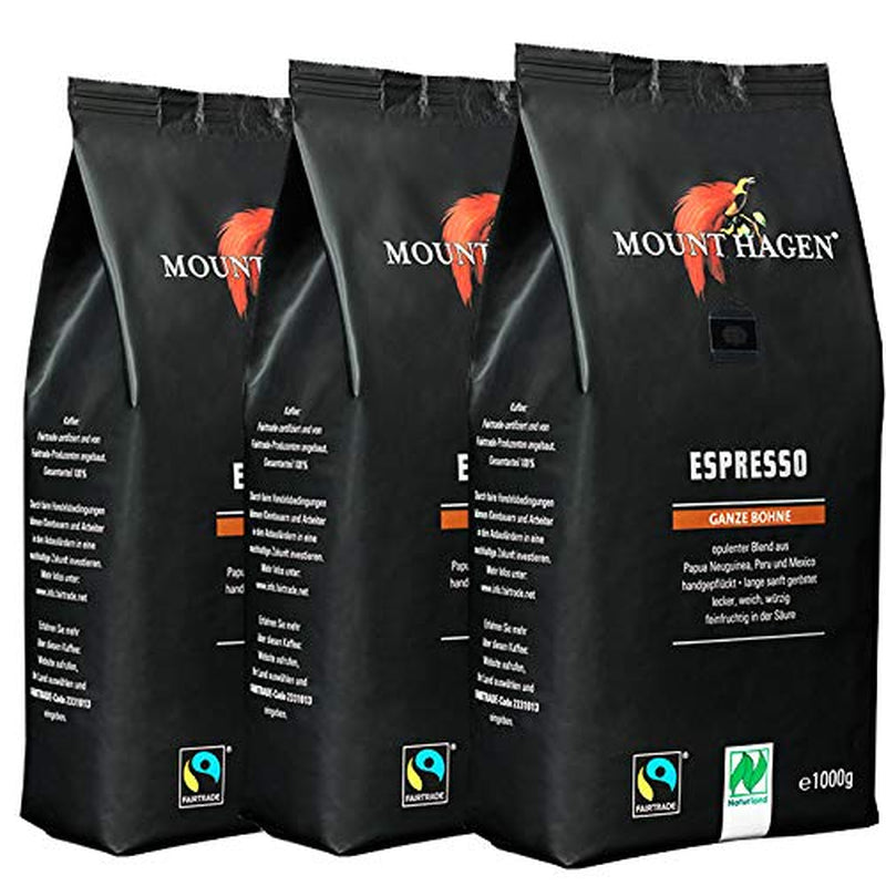 Espresso hele bonen, 1000 g, verpakking van 3