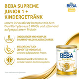 BEBA SUPREME JUNIOR 1 Plus - Drank voor kinderen vanaf 1 jaar, met complex 6 HMO, lactosevrij, palmolievrij, visolievrij, voeding voor kleine kinderen, babymelkpoeder, verpakking van 6 (6 x 800g)
