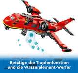 LEGO City Brandweervliegtuig, Kinderspeelgoedvliegtuig brandweerset, bouwset met 3 brandweerfiguren en vuurdecoratie, uitstekend cadeau-idee voor jongens en meisjes vanaf 6 jaar 60413 Bouwsets Besuche den LEGO-Store