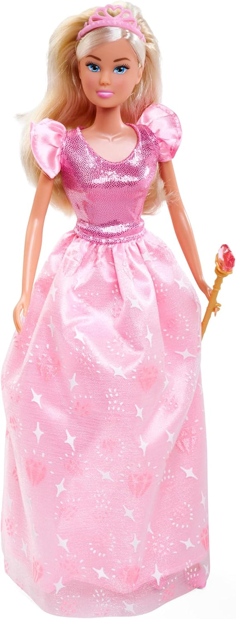 Simba Steffi Love Princess Diamanten prinses speelpop met magische schatkist, scepter en diamanten, 29 cm, vanaf 3 jaar