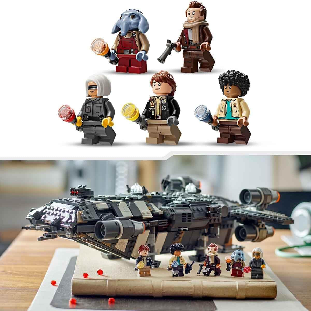 LEGO Star Wars: Skeleton Crew Onyx Cinder, bouwbaar en verzamelbaar ruimteschipspeelgoed voor jongens en meisjes met 5 personages, cadeau-idee voor fans vanaf 10 jaar oud 75374 Bouwsets Besuche in LEGO-Store