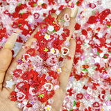 100 stuks 3D nagelbedels Rosa Rot Kirsche Erdbeere Blume Nagel Charms Kamelie Rose Schmetterling Nail Art Charms Flatback Herz Schleife Charms Nägel Zubehör Mond Stern Nagelschmuck Nageldesign Anhänger