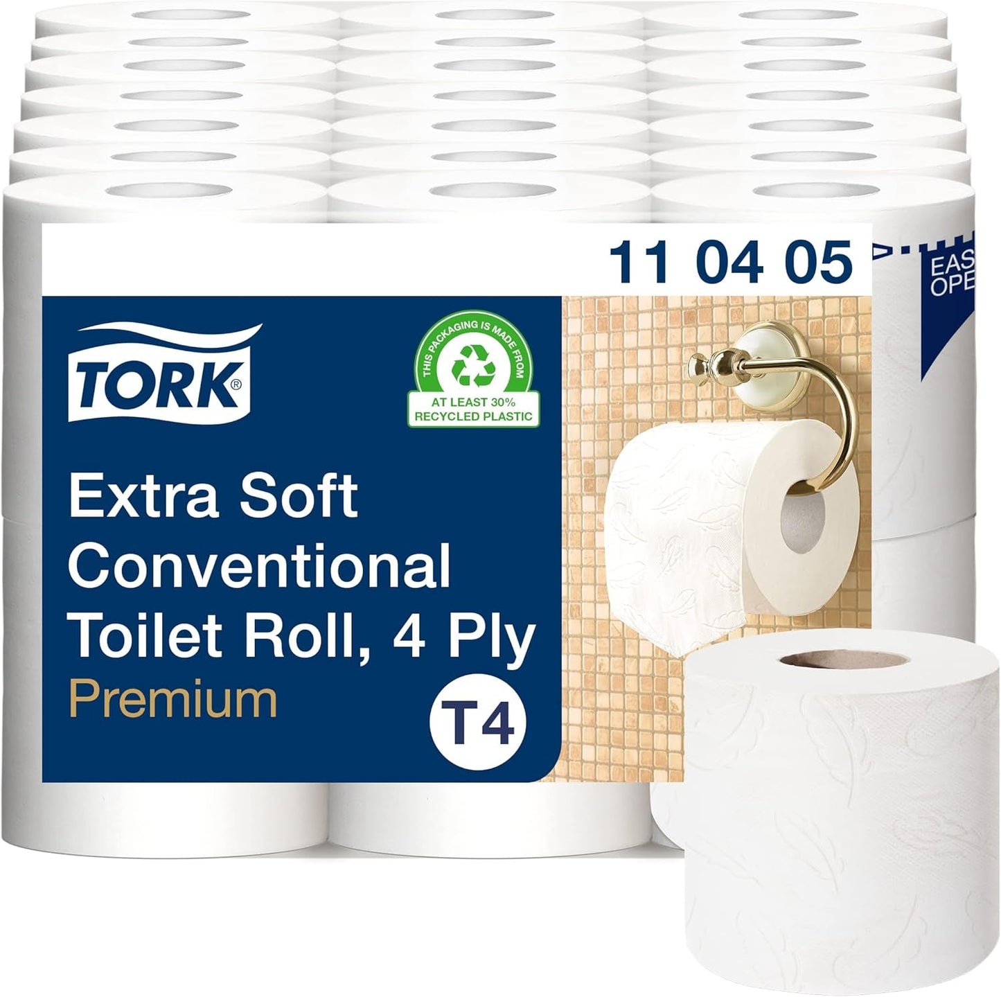Toiletpapier Tork Kleine rol Wit T4, Advanced, 2-laags, 48 ​​× 200 vel, 472161