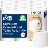 Toiletpapier Tork Kleine rol Wit T4, Advanced, 2-laags, 48 ​​× 200 vel, 472161