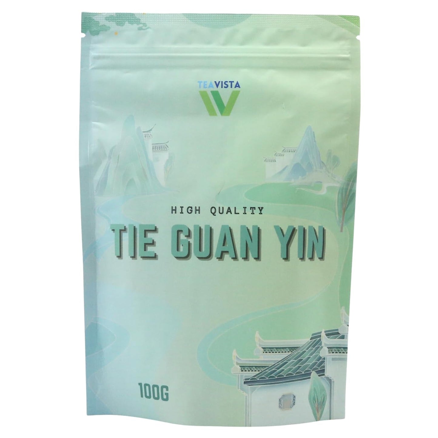 Tie Guan Yin Oolong Tea van Teavista - Premium Chinese Oolong Thee (Tieguanyin), 100g | Het bevordert de spijsvertering en verhoogt de energie