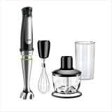 Braun Multiquick 7 MQ 7035X Stabmixer - Pürierstab Mit Abnehmbarem Edelstahl Mixfuß Mit Activeblade Technologie Zum Pürieren Der Härtesten Ingredient, Inkl. 3-delige Zubehör-set, 1000 Watt, Schwarz Kitchen Naty Shop Schwarz Zerkleinerer (500G)