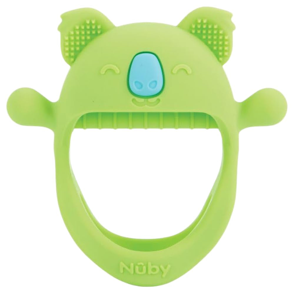 Nuby Tandjeshandschoenen - Siliconen | Koala bijtspeeltje | Zintuiglijk speelgoed | 3+ maanden