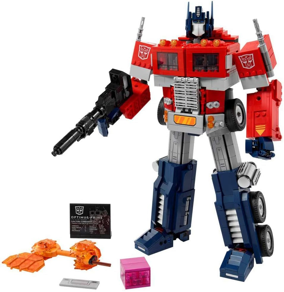 LEGO 10302 Icons Optimus Prime Set, 2-in-1 robotfiguur en modeltruck, Transformers speelgoedmodelset voor volwassenen, verjaardags- of kerstcadeau voor mannen, vrouwen, haar en hem Bouwsets Besuche in LEGO-Store