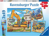 Ravensburger puzzel voor kinderen - 09226 Grote bouwvoertuigen - Puzzel voor kinderen 5+ 3X49 stukjes puzzel Naty Shop standaardtitel