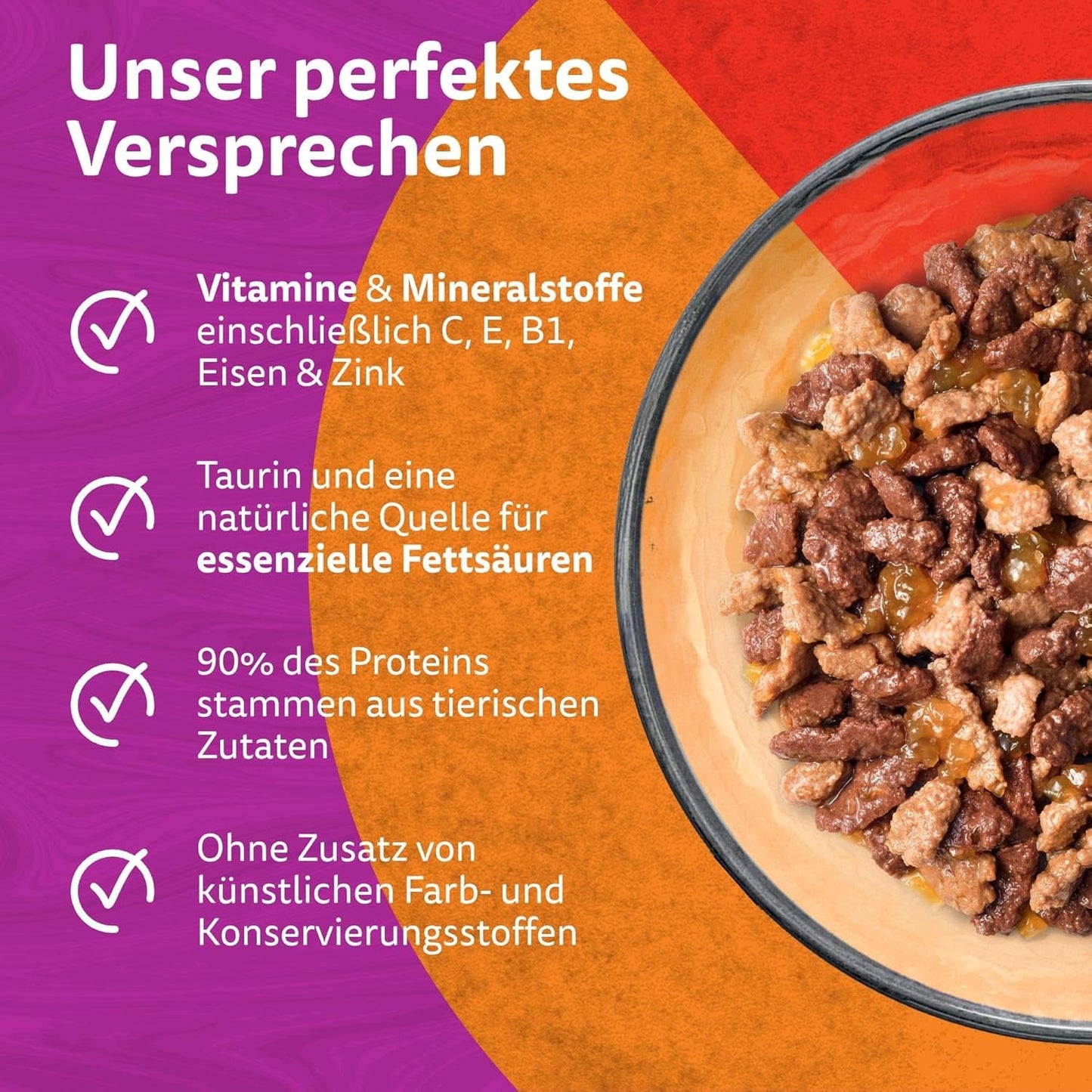 WHISKAS Duo-zakjes voor porties natvoer, multipack, klassieke combinatie in gelei, 12 x 85 g