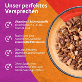 WHISKAS Duo-zakjes voor porties natvoer, multipack, klassieke combinatie in gelei, 12 x 85 g