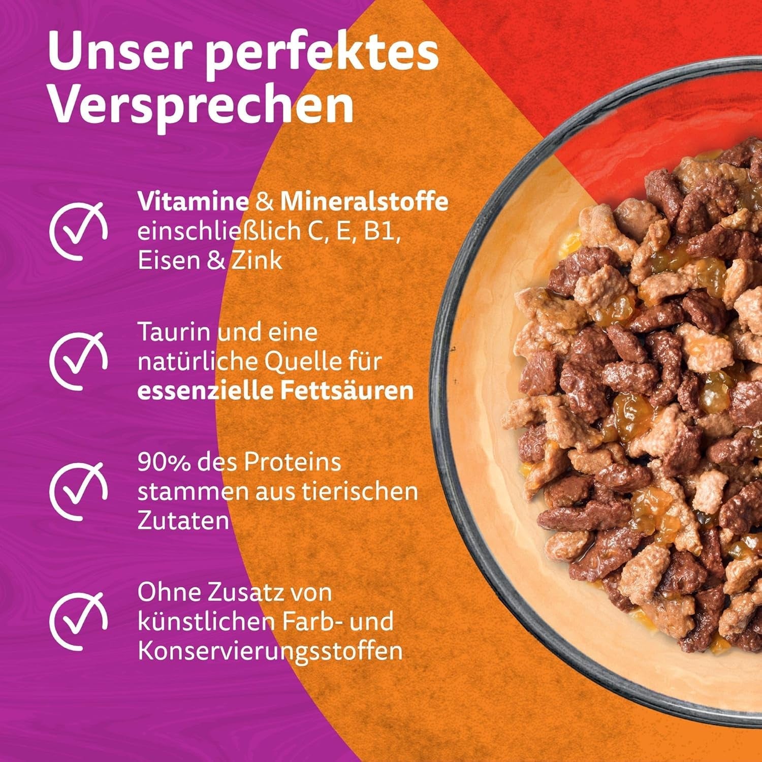WHISKAS Duo-zakjes voor porties natvoer, multipack, klassieke combinatie in gelei, 12 x 85 g