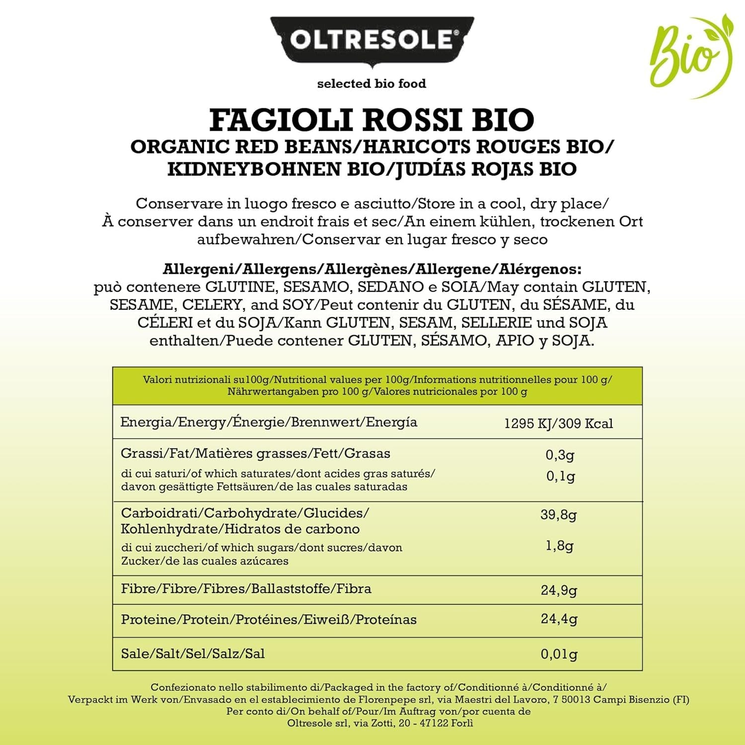 Biologische rode bonen 1 kg, gedroogde biologische peulvruchten uit gecontroleerde gewassen, rijk aan eiwitten en mineralen, ideaal voor caloriearme, veganistische en vegetarische diëten