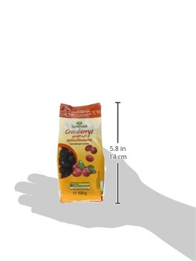 Biologische veenbessen, 100 gram Naty Shop gedehydrateerde producten