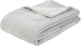 Gözze - Comfortabele en zachte deken in corduroy-look, 1620G/stuk, 150 X 200 Cm - kaneel Bedden en dekens Besuche den Gözze-Store zilver