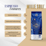 Caffè Espresso - Espressobohnen 1kg - Traditionele driefasige bereiding in de hand - Premium Kaffeebohnen met perfecte crema en säurearm voor volledig geautomatiseerde en Siebträger