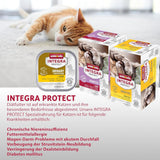 animonda INTEGRA PROTECT Diabetes met gevogelte (16 x 100 g), natvoer voor katten met diabetes, dieetvoeding voor katten met diabetes, natvoer zonder suiker