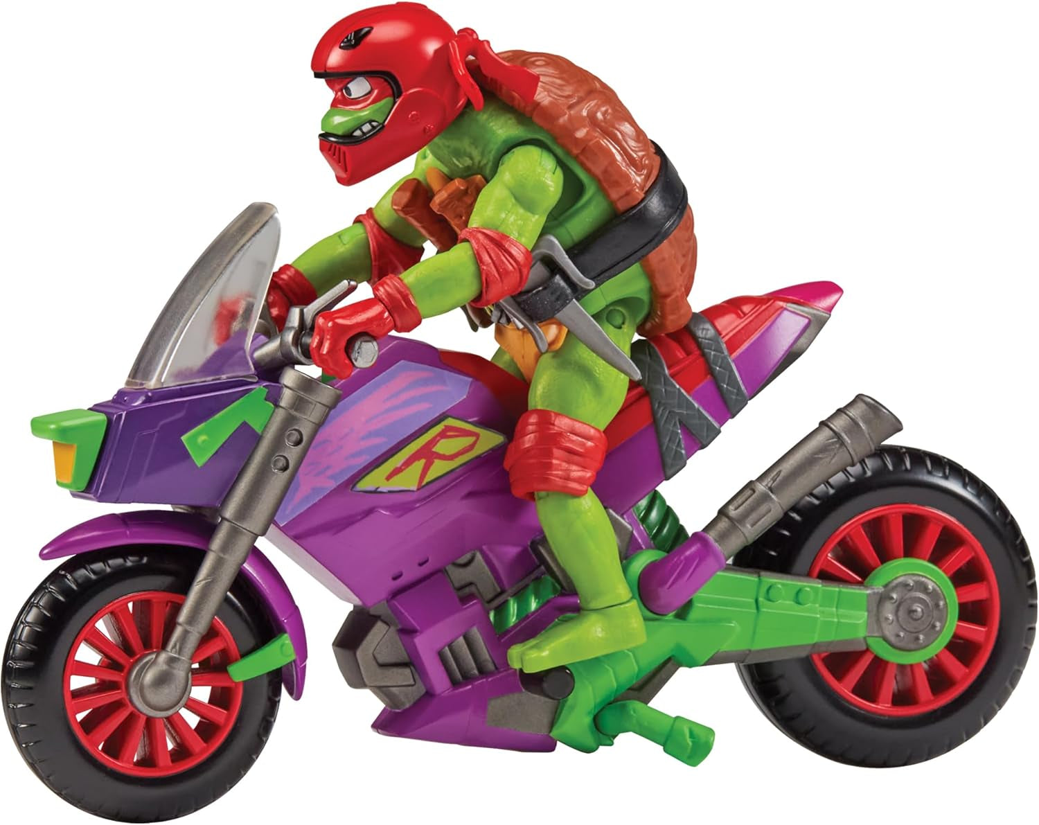 TEENAGE MUTANT NINJA Turtles - Basisfiguur Ray Fillet Actiefiguren Naty Shop Purple Dragon Cycle met Raph