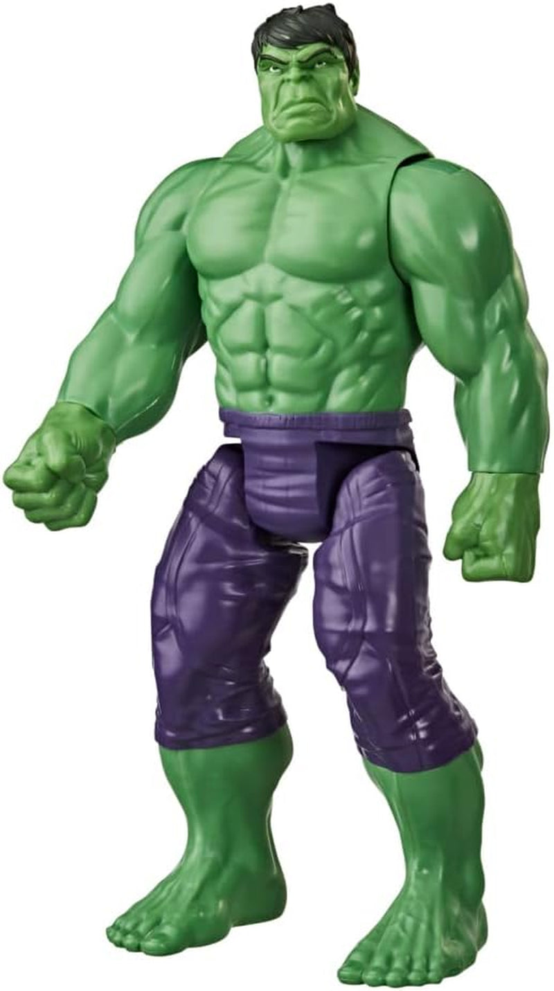 Hasbro E74755L2 Marvel Avengers Titan Hero Series Blast Gear Deluxe Hulk-actiefiguur 30 cm groot, op Marvel Comics geïnspireerd speelgoed voor kinderen vanaf 4 jaar Actiefiguren Naty Shop Standaardtitel