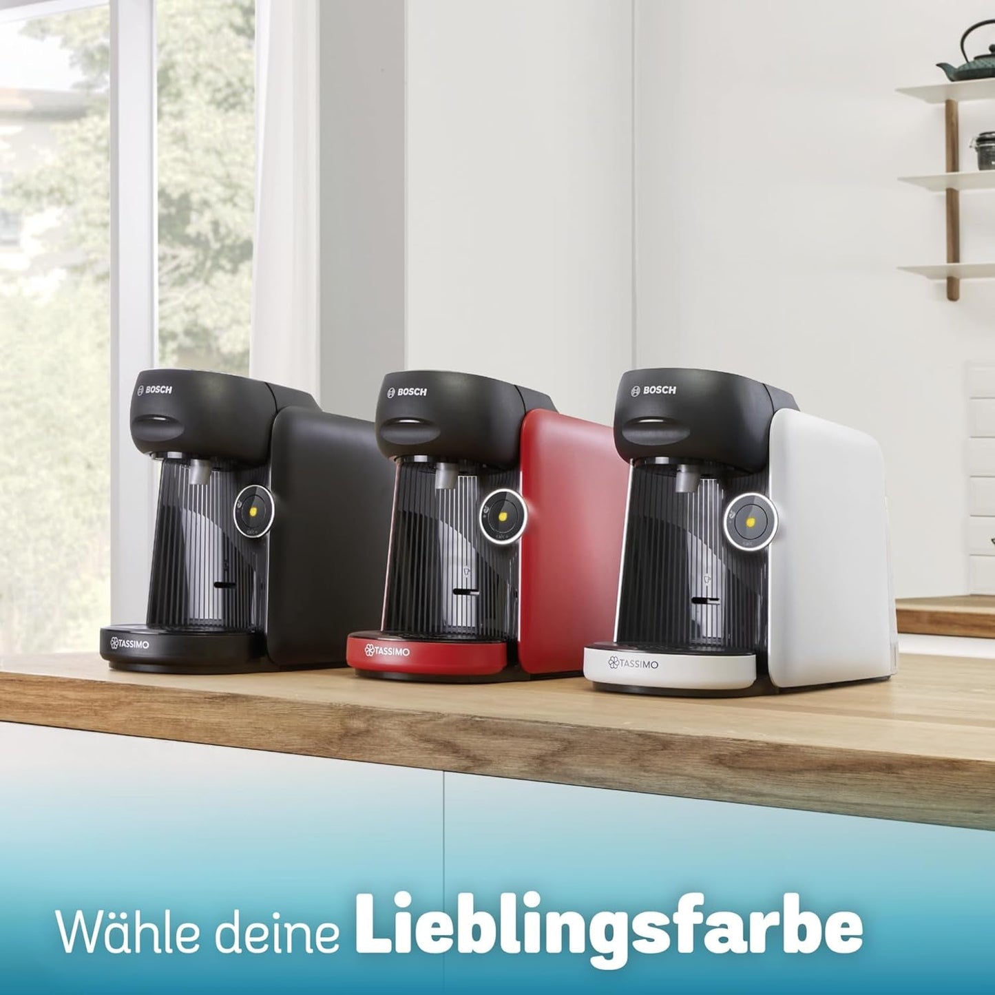 Bosch Tassimo finesse TAS162E capsule-espressomachine, 70 dranken, intensere koffie met één druk op de knop, automatische uitschakeling, duurzaam, perfecte dosering, 1400 W, zwart/zwart